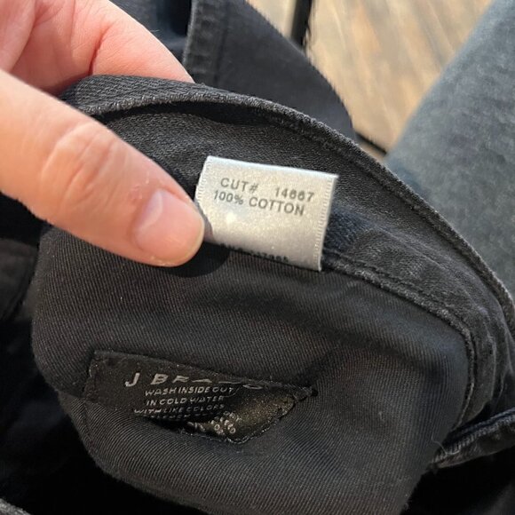 J Brand Kane Slim Straight jeans in Deceit Black - Picture 7 of 8